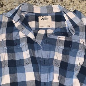 Vans long sleeve button up size M